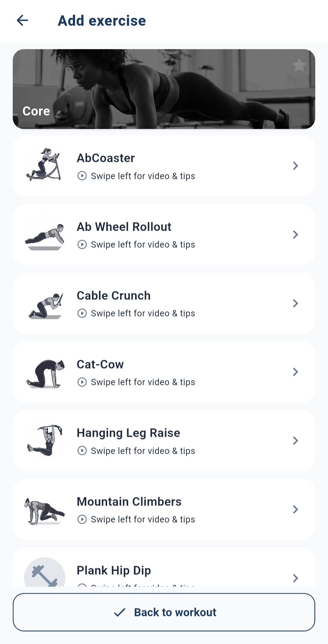 Member app — workout