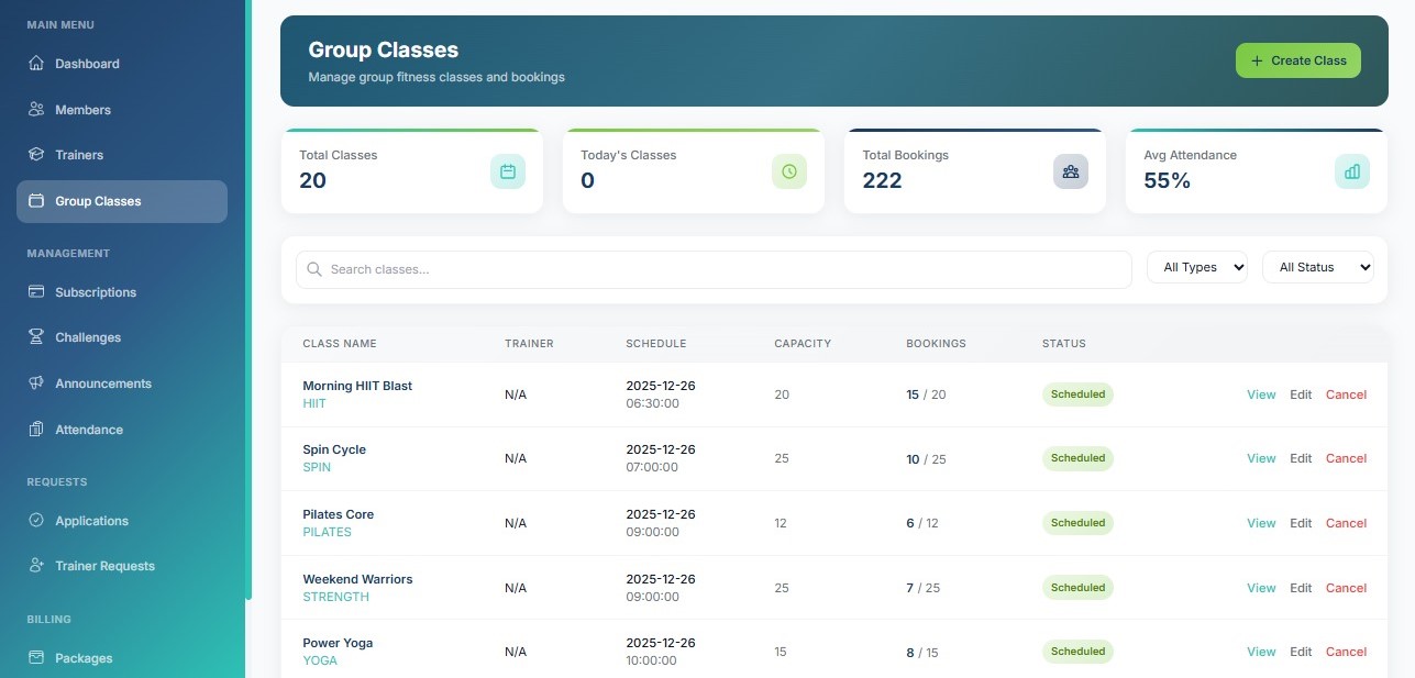 Enlance admin dashboard