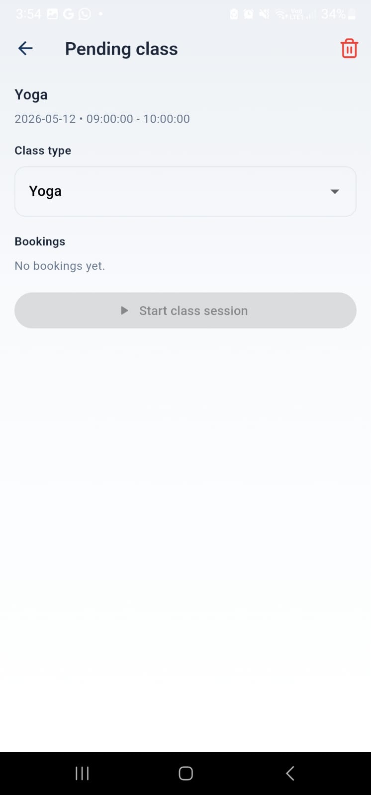 Trainer app — client